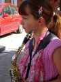 Charlotte au saxophone